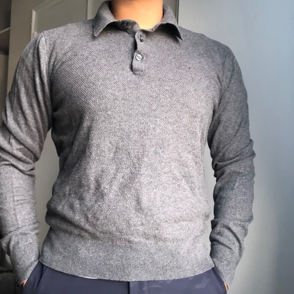 BANANA REPUBLIC LONG SLEEVE DRESS POLO SMALL